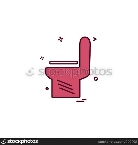 Toilet icon design vector