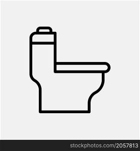 toilet icon line style