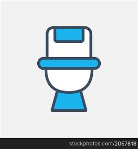 toilet icon vector flat design