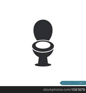 Toilet Icon Vector Template Illustration Design