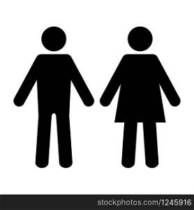 toilet man and women icon design vector logo template EPS 10