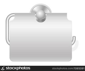 toilet paper holder vector illustration isolated on white background