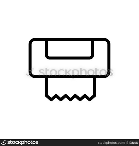 toilet paper icon vector. A thin line sign. Isolated contour symbol illustration. toilet paper icon vector. Isolated contour symbol illustration