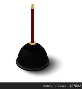 Toilet plunger icon. Isometric illustration of toilet plunger vector icon for web. Toilet plunger icon, isometric style