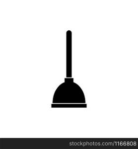Toilet plunger icon vector isolated on white background