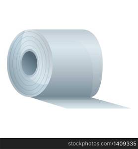 Toilet roll paper icon. Cartoon of toilet roll paper vector icon for web design isolated on white background. Toilet roll paper icon, cartoon style