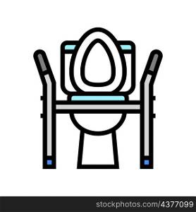 toilet seat medical color icon vector. toilet seat medical sign. isolated symbol illustration. toilet seat medical color icon vector illustration