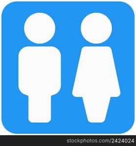 Toilet section for both male and female