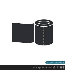 Toilet Tissue Icon Vector Template Illustration Design