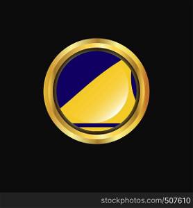 Tokelau flag Golden button