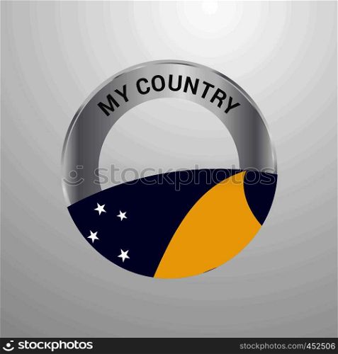 Tokelau My Country Flag badge