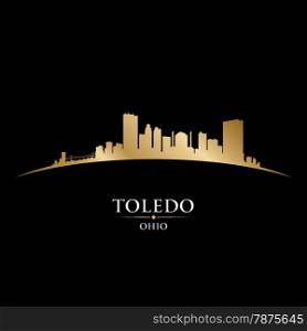 Toledo Ohio city skyline silhouette. Vector illustration