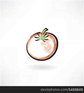 tomato grunge icon