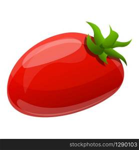 Tomato icon. Cartoon of tomato vector icon for web design isolated on white background. Tomato icon, cartoon style
