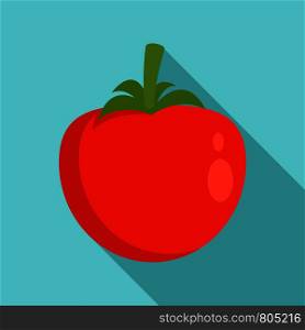 Tomato icon. Flat illustration of tomato vector icon for web design. Tomato icon, flat style
