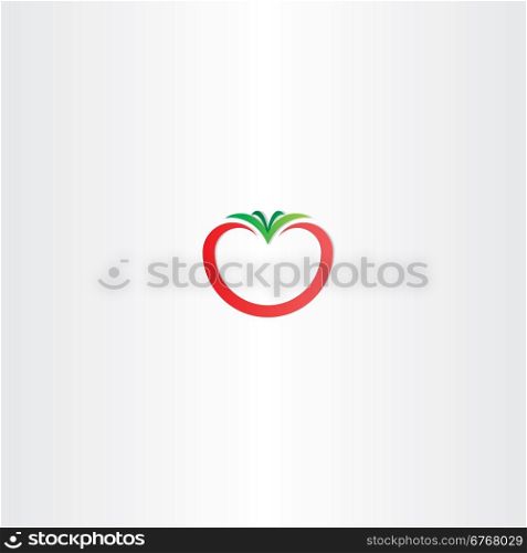 tomato icon vector logo sign label