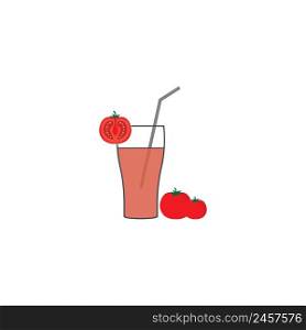 tomato juice icon.vector illustration logo design.