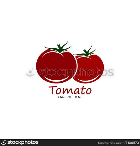 Tomato logo vector icon design