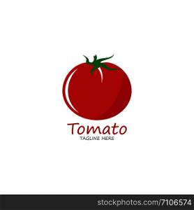 Tomato logo vector icon design
