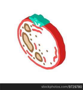 tomato rotten food isometric icon vector. tomato rotten food sign. isolated symbol illustration. tomato rotten food isometric icon vector illustration