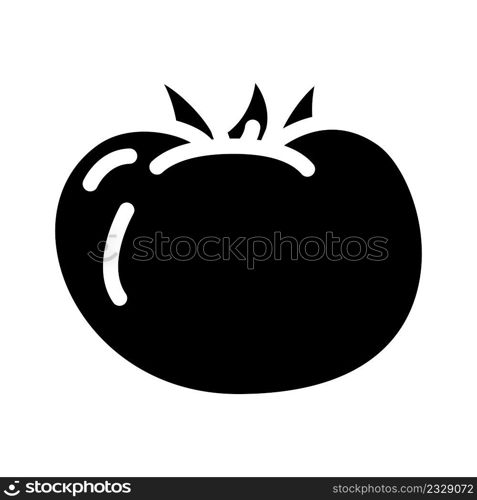 tomato ve≥tab≤glyph icon vector. tomato ve≥tab≤sign. isolated contour symbol black illustration. tomato ve≥tab≤glyph icon vector illustration