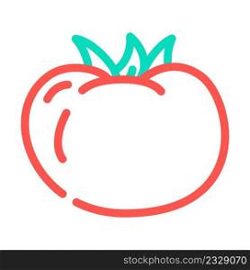 tomato vegetable color icon vector. tomato vegetable sign. isolated symbol illustration. tomato vegetable color icon vector illustration