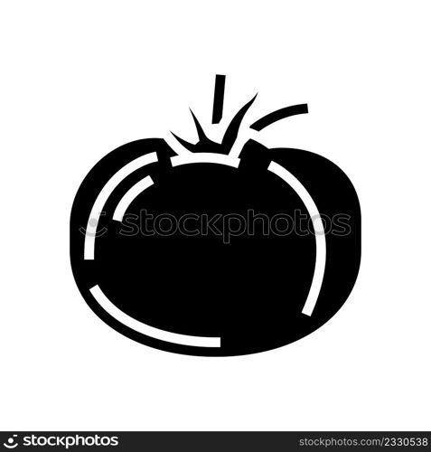 tomato vitamin vegetable glyph icon vector. tomato vitamin vegetable sign. isolated contour symbol black illustration. tomato vitamin vegetable glyph icon vector illustration