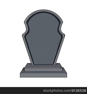 tombstone headstone cartoon. tombstone headstone sign. isolated symbol vector illustration. tombstone headstone cartoon vector illustration