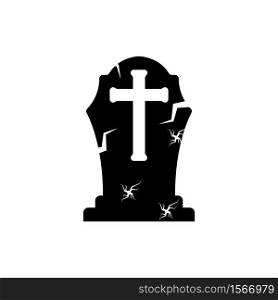 Tombstone icon vector design template