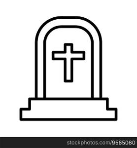 Tombstone icon vector illustration on trendy design