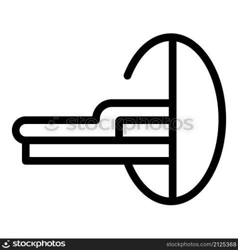 Tomograph mri icon outline vector. Magnetic resonance. Medical scanner. Tomograph mri icon outline vector. Magnetic resonance