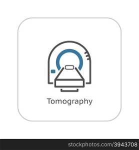 Tomography Icon. Flat Design.. Tomography Icon. Flat Design Isolated Illustration.