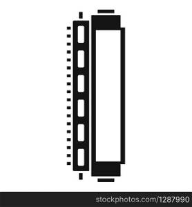 Toner cartridge icon. Simple illustration of toner cartridge vector icon for web design isolated on white background. Toner cartridge icon, simple style