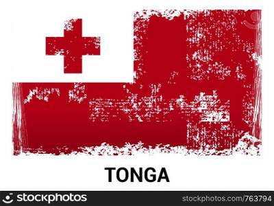 Tonga Flag design vector