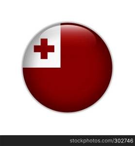 Tonga flag on button