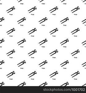Tongs pattern vector seamless repeating for any web design. Tongs pattern vector seamless
