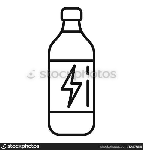 Tonic energy drink icon. Outline tonic energy drink vector icon for web design isolated on white background. Tonic energy drink icon, outline style