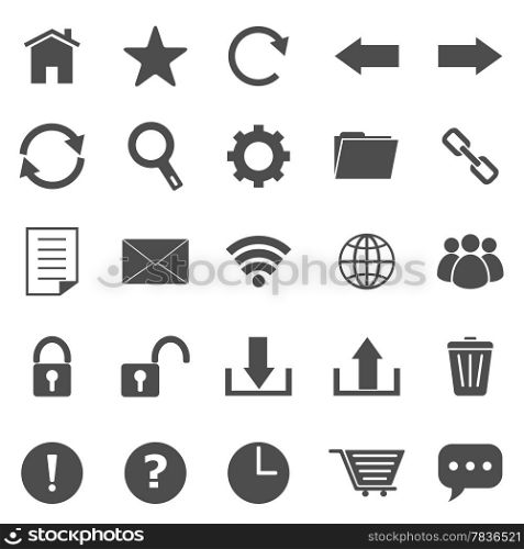 Tool bar icons on white background, stock vector