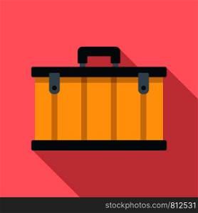 Tool box icon. Flat illustration of tool box vector icon for web design. Tool box icon, flat style