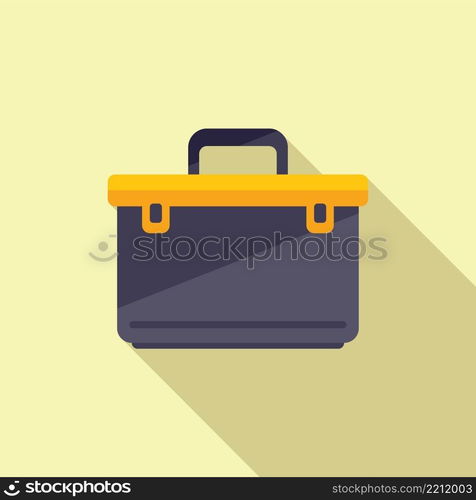 Tool box icon flat vector. Phone mobile. Tablet service. Tool box icon flat vector. Phone mobile