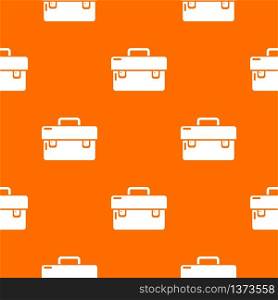 Tool box pattern vector orange for any web design best. Tool box pattern vector orange