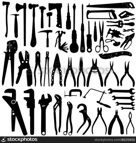 Tool set vector image