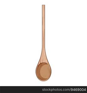 tool wooden spoon cartoon. food organic, top ladle, kitchenware utensil tool wooden spoon sign. isolated symbol vector illustration. tool wooden spoon cartoon vector illustration
