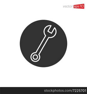 Tool Wrench Icon Design Vector