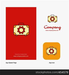 Toolbox Company Logo App Icon and Splash Page Design. Creative Business App Design Elements