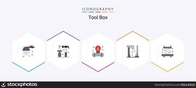 Tools 25 Flat icon pack including industry. tools. manometer. saw. ax