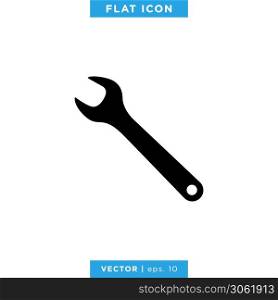 Tools Icon Vector Logo Design Template. Wrench Icon