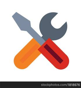 Tools vector icon equipment symbol repair construction illustration. Work tools instrument service sign engineer hardware mechanic. Industrial kit diy group support. Carpentry hand repair icon