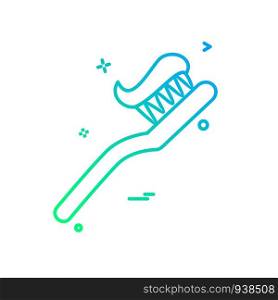 Tooth brush icon design vector