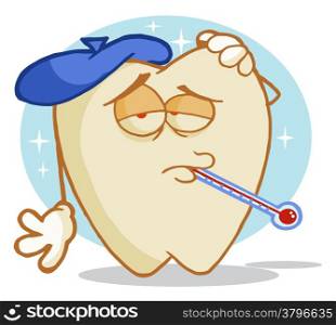 Tooth Decay Cartoon Character